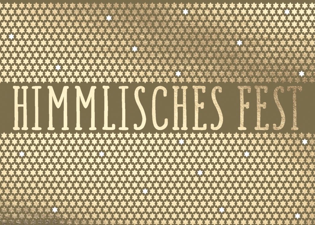 Weihnachtspostkarte HIMMLISCHES FEST