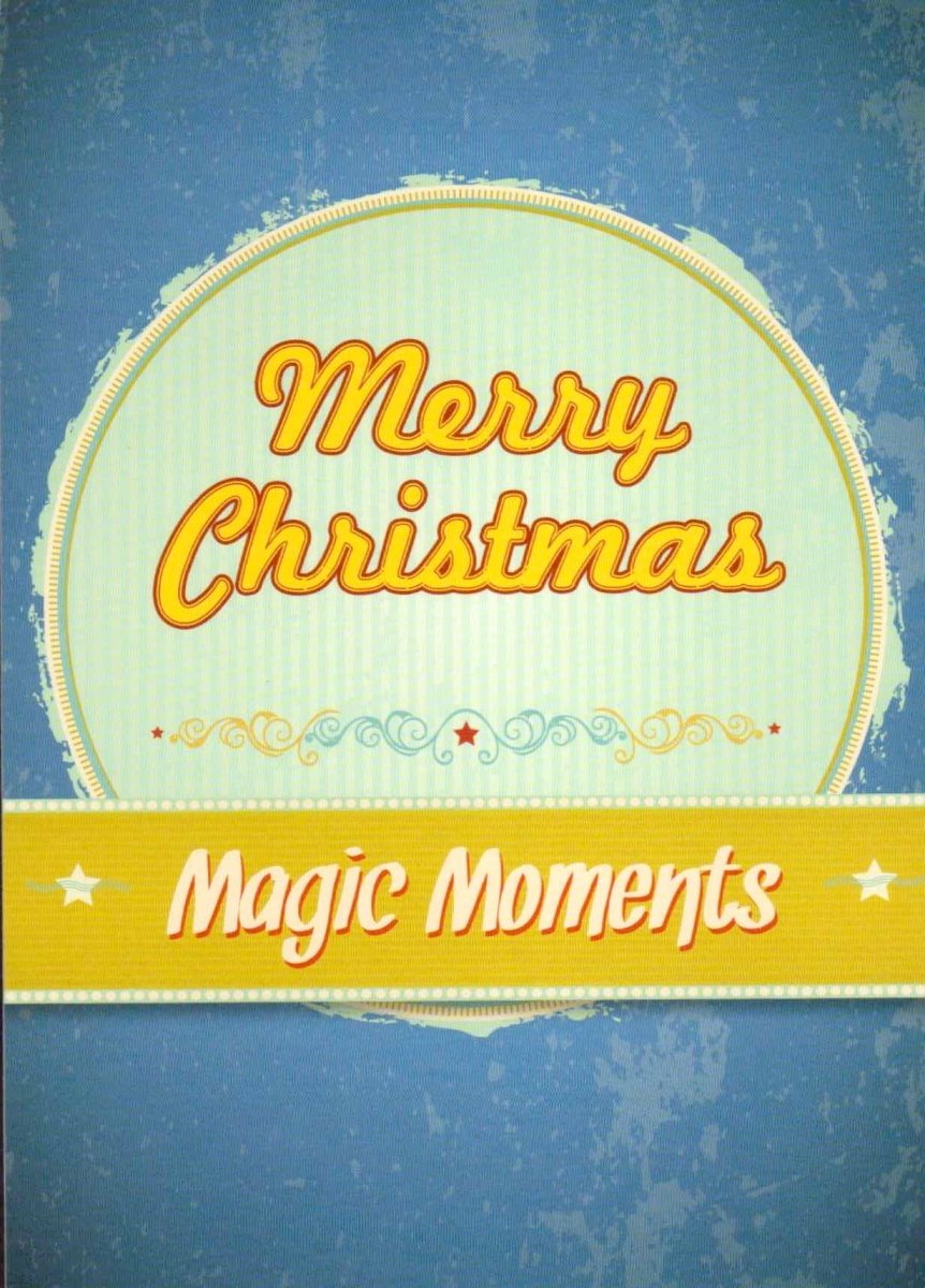 Weihnachtspostkarte Merry Christmas Magic Moments