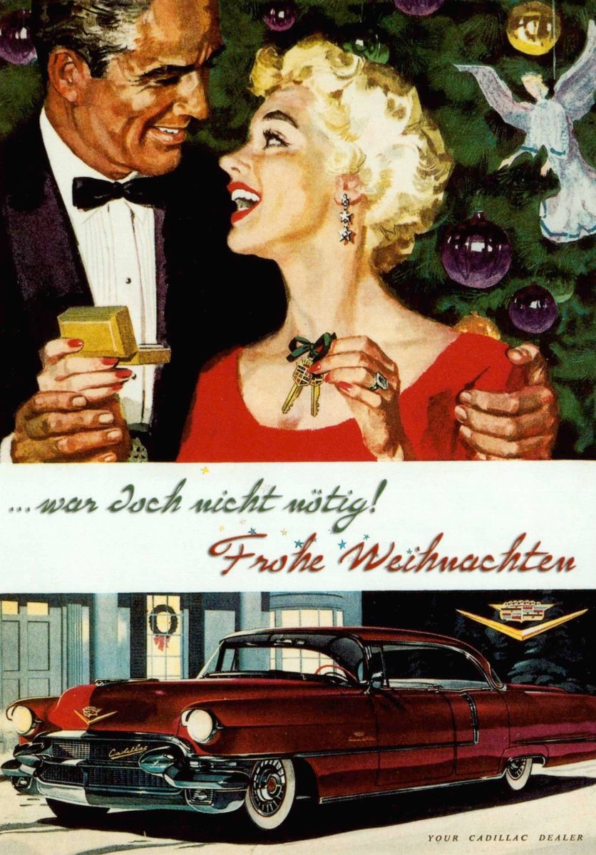 Weihnachtspostkarte Spruch war doch nicht nötig!