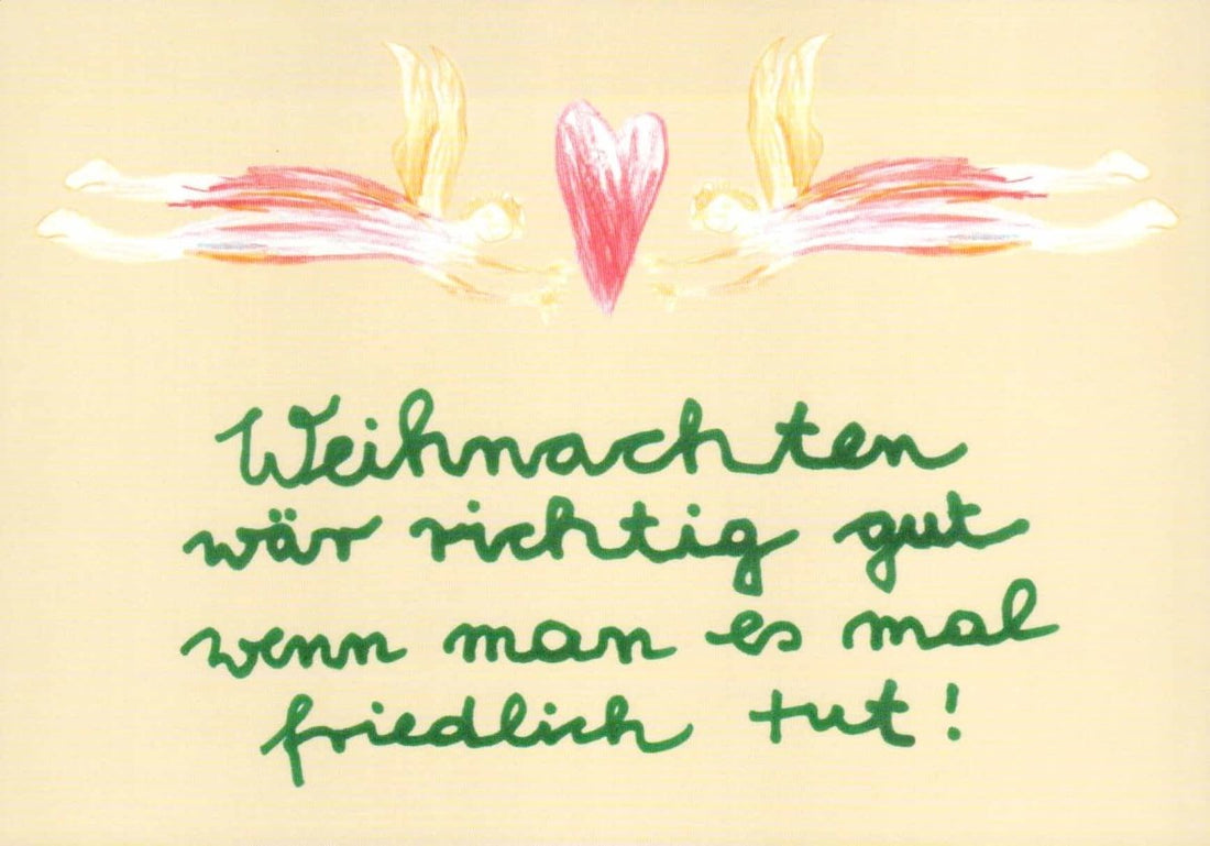 Weihnachtspostkarte: Weihnachten wär richtig gut...