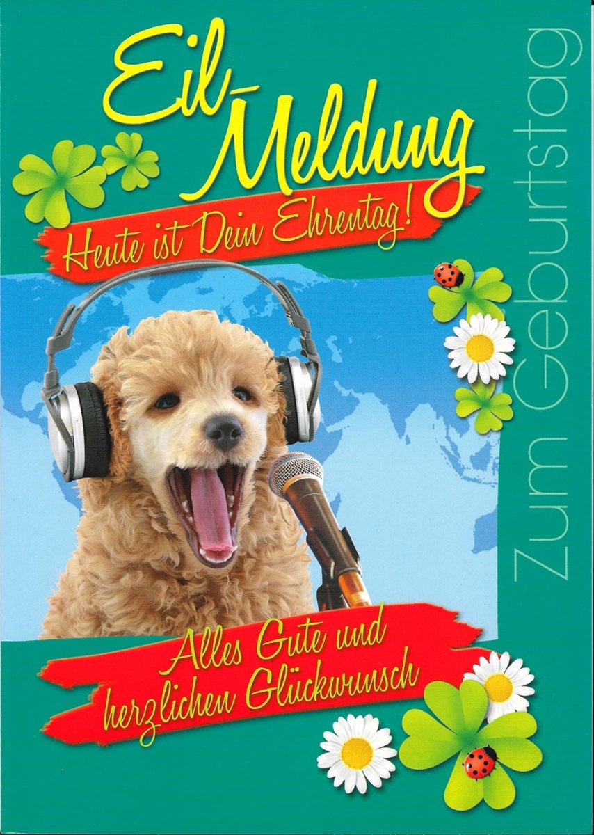 XXL Maxi Geburtstagskarte Eilmeldung