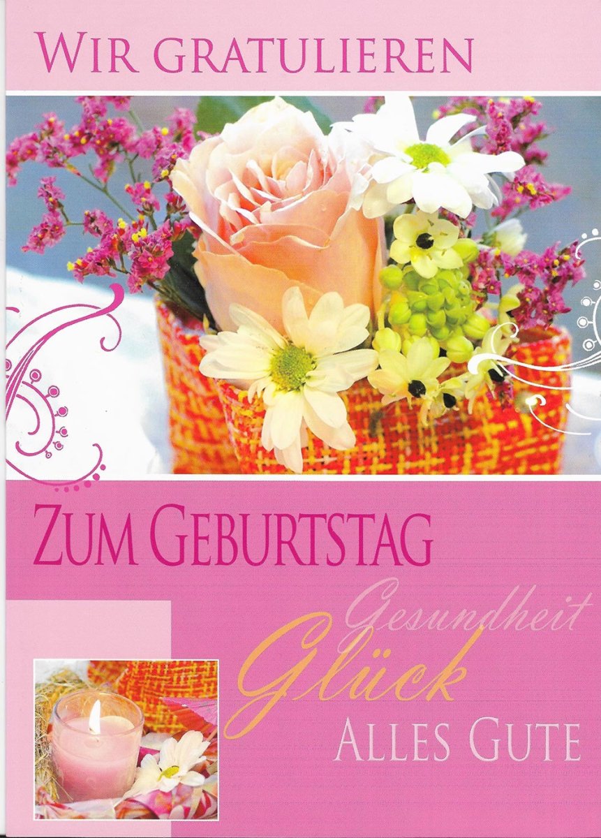 XXL Maxi Geburtstagskarte für Frau vonn Kollegen
