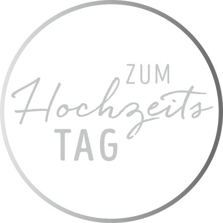 Applikation Hochzeitstag Pappe abgesetzt mit Schaumstoff Klebepad