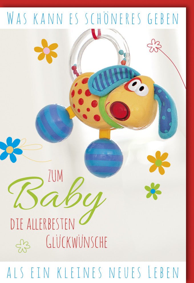 Geburtskarte für Neugeborene: Unisex Glückwunschkarte zur Geburt, Gratulation für Baby & Eltern, Babyparty Willkommensgruß