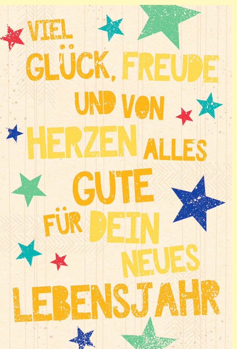 Geburtstags - Doppelkarte mit bunten Sternen – Öko - Freundliche Glückwunschkarte aus Zuckerrohrpapier, Nachhaltig & Farbenfroh für Erwachsene und Kinder, Gelb, Herzliche Grüße zum Feiertag, Geschenk & Jubiläumsgratulation, Feier der Freundschaft & Familie