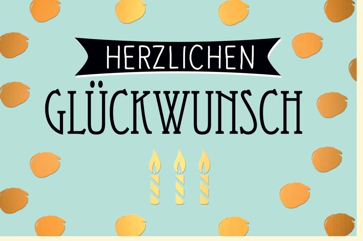 Geburtstags - Doppelkarte mit Kerzenmotiv: Glückwunschkarte für Jubiläum & Feiertage, Festliche Gratulationskarte mit Wunschtext
