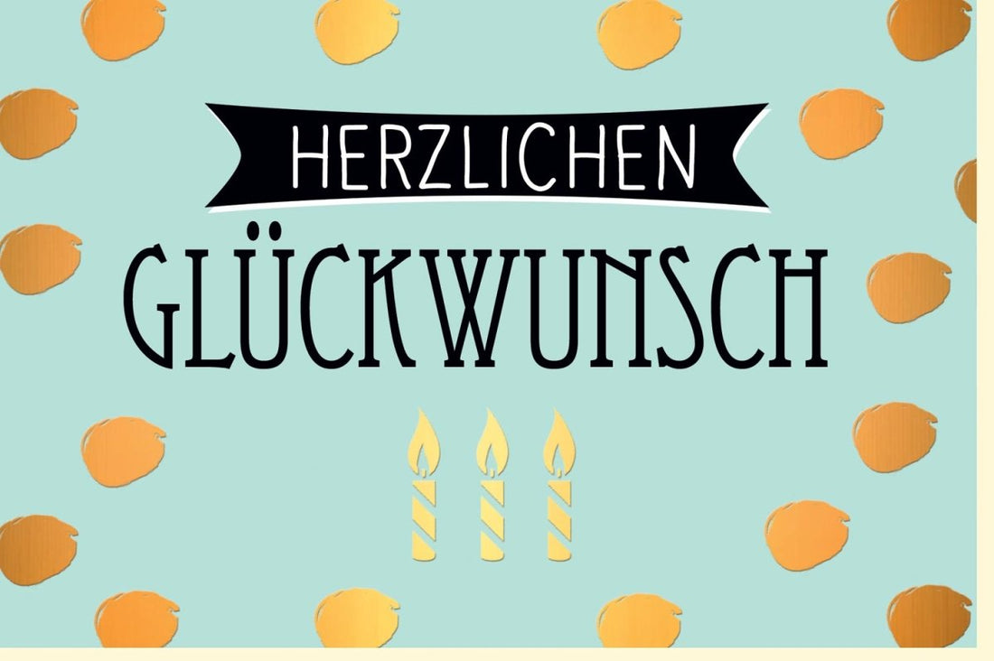 Geburtstags - Doppelkarte mit Kerzenmotiv: Glückwunschkarte für Jubiläum & Feiertage, Festliche Gratulationskarte mit Wunschtext