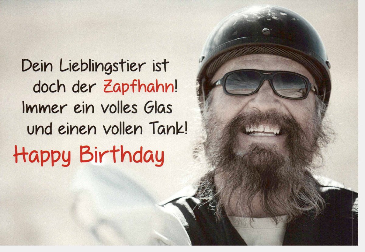 Geburtstagskarte für Männer - Lustige Spruchkarte mit Bier & Zapfhahn Motiv, Witziger Humor zum Tanken und Feiern, Originelles Geschenk mit Glückwunsch, Humorvoller Kartengruß für Geburtstagsglückwünsche
