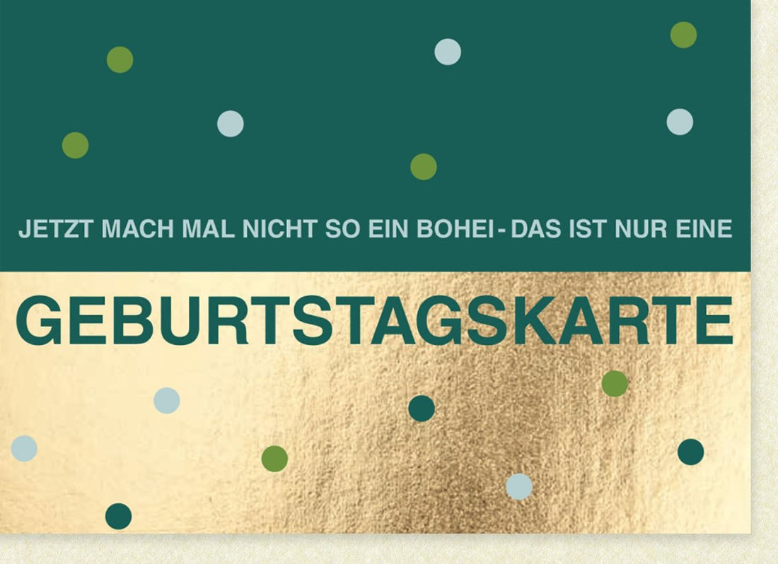 Geburtstagskarte - Lustige Doppelkarte mit Witzigen Sprüchen, Moderne Papeterie für Spaß & Freude, Farbenfrohes Design für Party & Feier Cheers