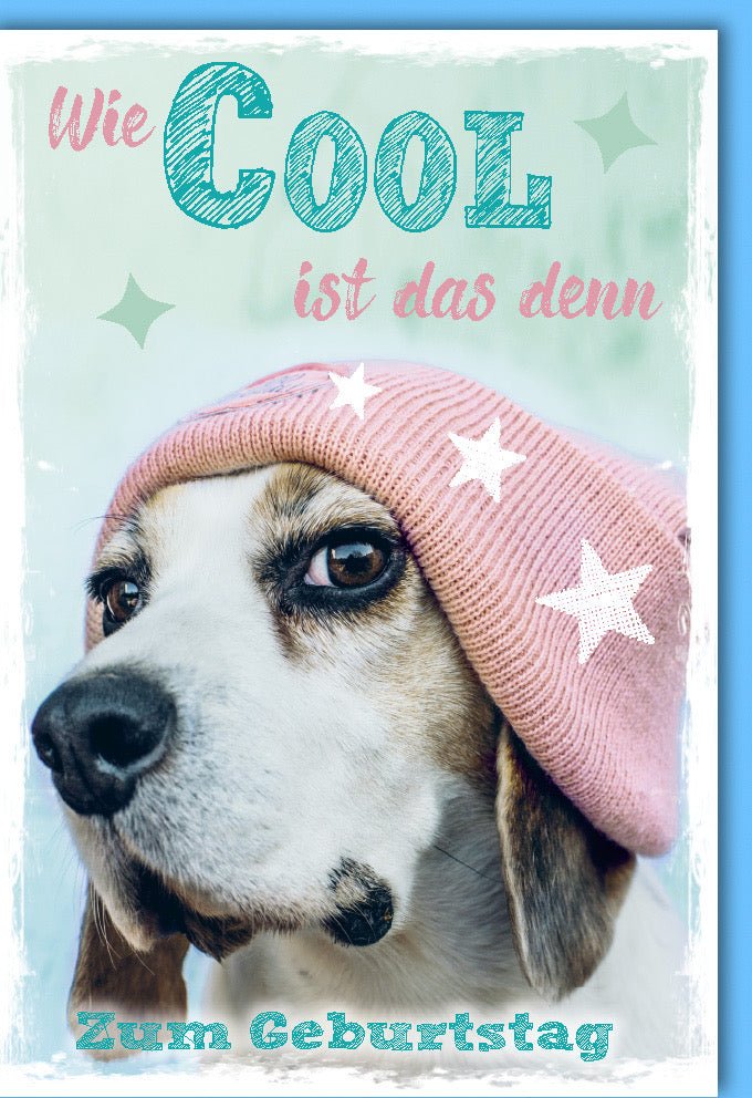 Geburtstagskarte mit Hundemotiv - Lustige & Originelle Doppelkarte für Haustierliebhaber, Tierische Glückwunsch - Karte zum Geburtstag, Witzig & Cool