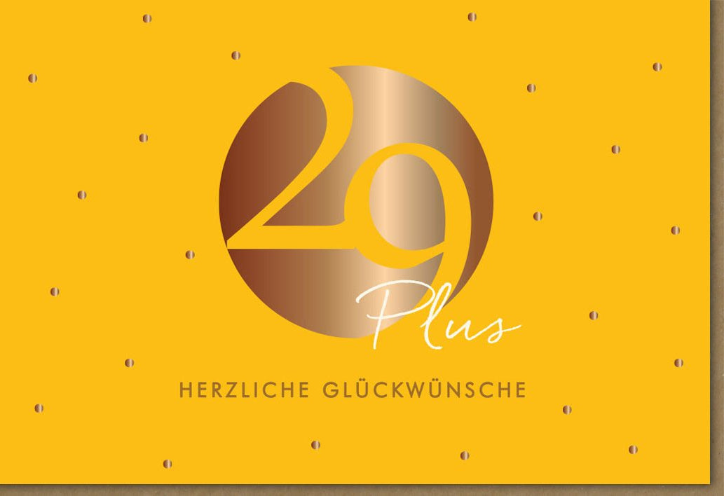 Geburtstagskarte zum 30. Jubiläum - Modernes Design mit Spruch, Elegante Glückwunsch Doppelkarte für Runden Geburtstag Feier