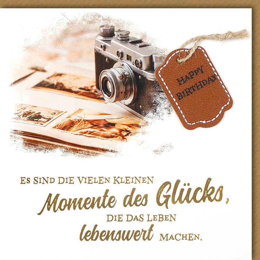 Glückwunschkarte Geburtstag Es sind die vielen kleinen Momente des Glücks