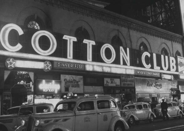 Jazz - Zeitalter Grüße: Cotton Club 1920er Harlem Nachtclub Vintage Postkarte – Retro Musik & Tanz, Schwarzweiß - Fotografie, Kulturelle Legende