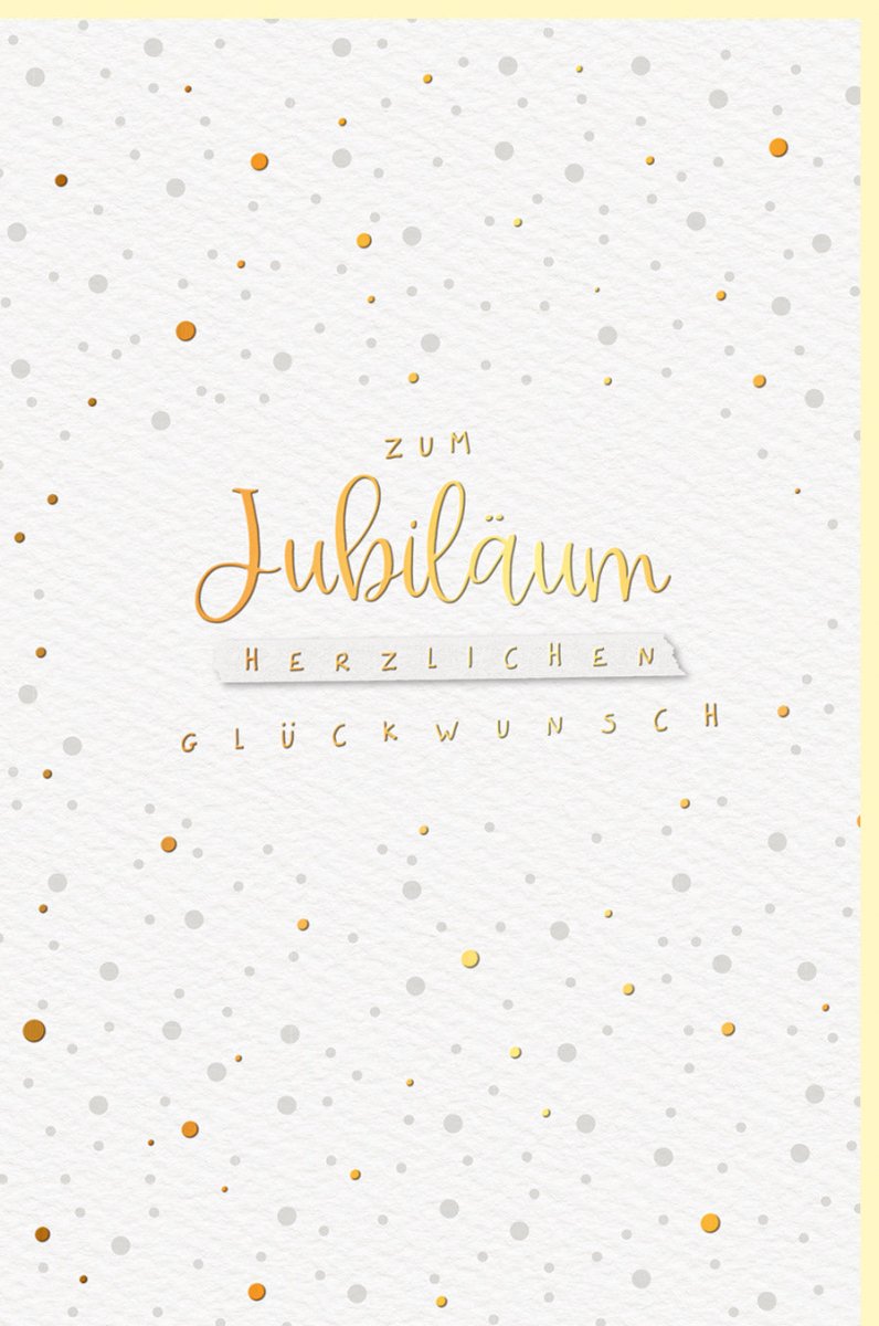 Jubiläumskarte - Elegante Glückwunschkarte aus Naturkarton mit Goldfolie, Herzlichen Glückwunsch, Schlichtes Design für Erwachsene und Unternehmen, Beige & Gold, Edle Gratulationskarte zum Jahrestag & Feier