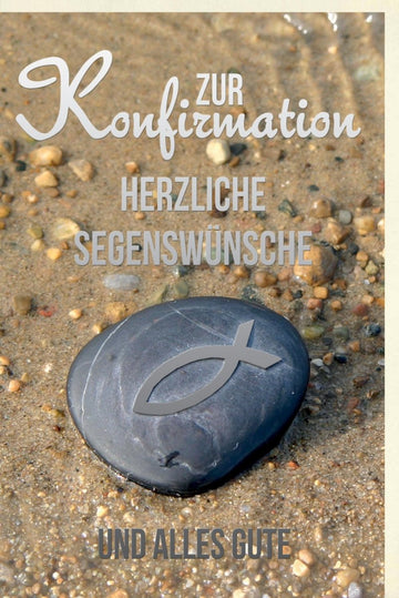 Konfirmation Glückwunschkarte - Segenswünsche zur Jugendweihe, Christliche Doppelkarte für Gottesdienst & Feierlichkeit