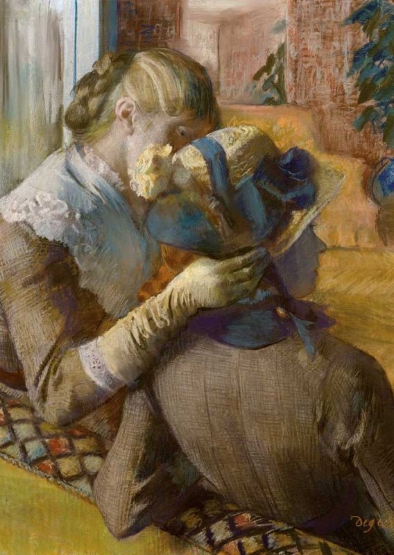 Kunstpostkarte Edgar Degas - At the Millners