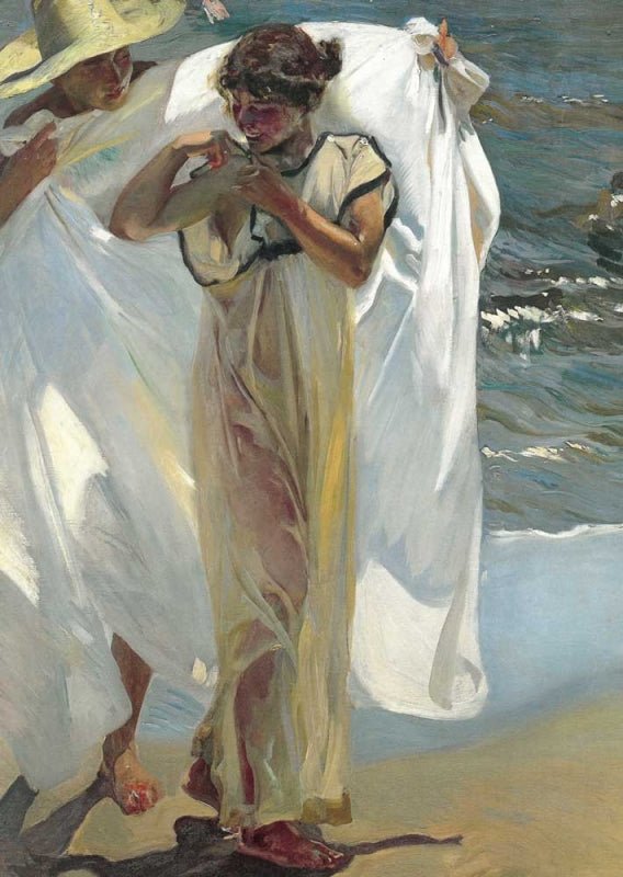 Kunstpostkarte Joaquin Sorolla - After Bathing