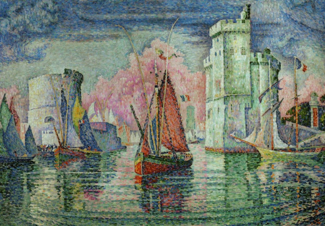 Kunstpostkarte Paul Signac - Hafen von La Rochelle