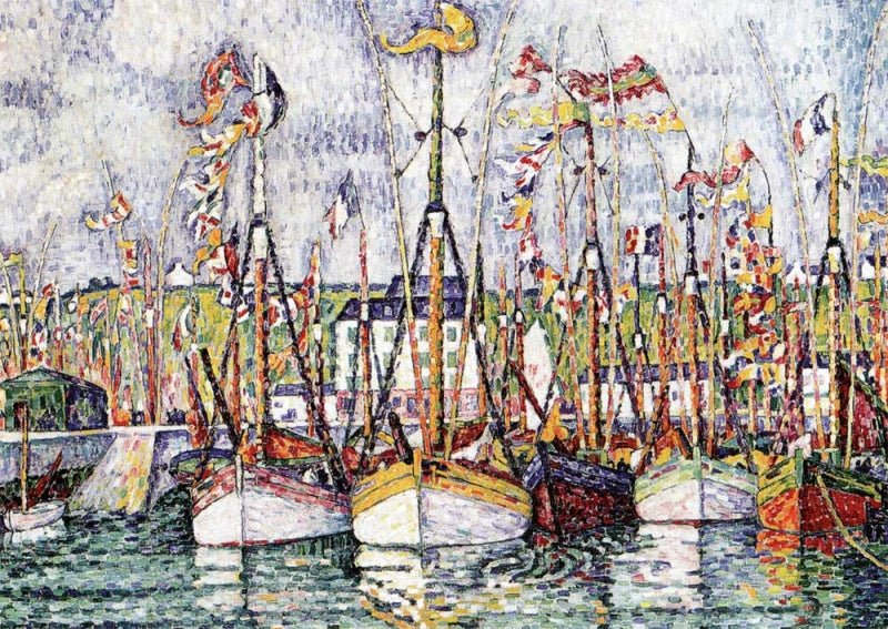 Kunstpostkarte Paul Signac - La Bénédiction