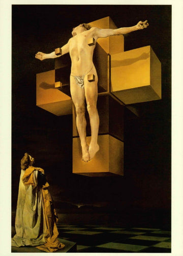 Kunstpostkarte Salvador Dali Corpus Hypercubus