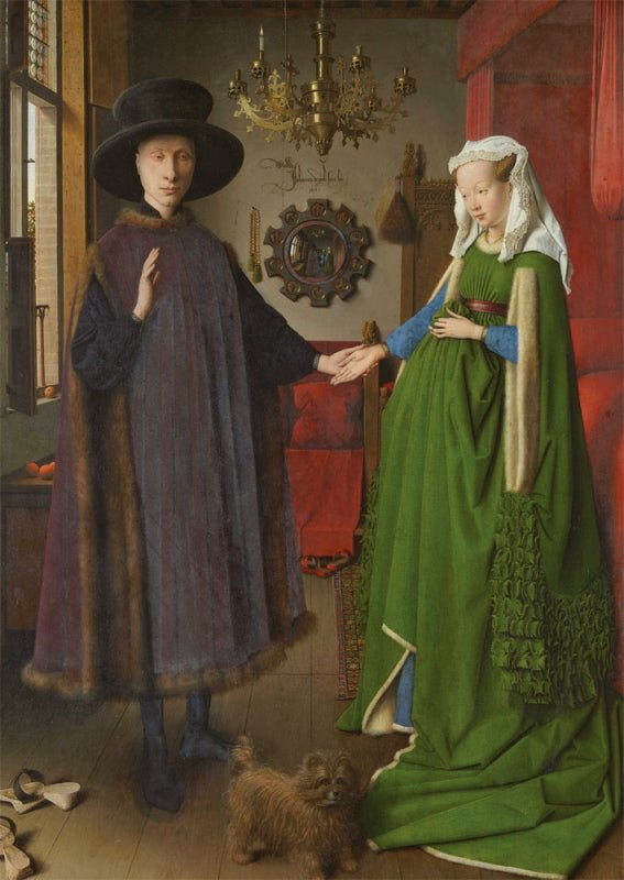 Kunstpostkarte van Eyck - Arnolfini Portrait