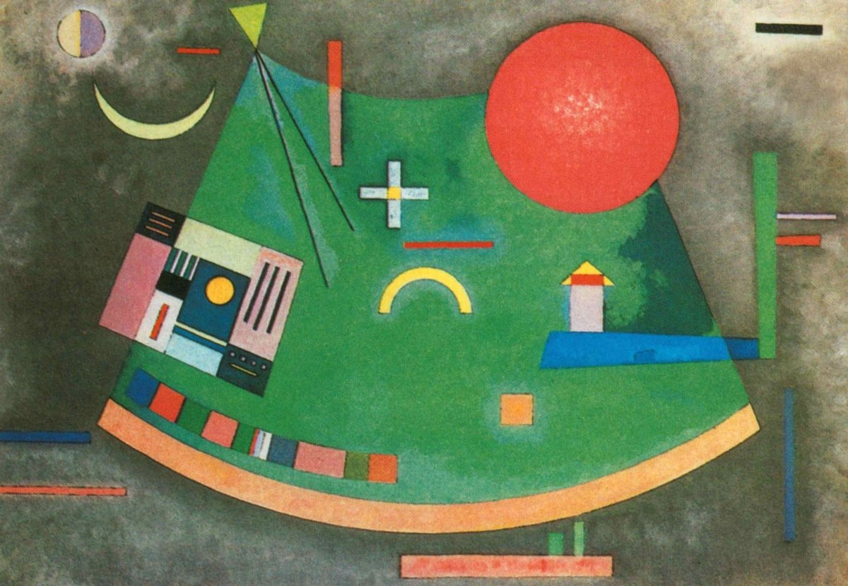 Kunstpostkarte Wassily Kandinsky - Fleche vers le cercle