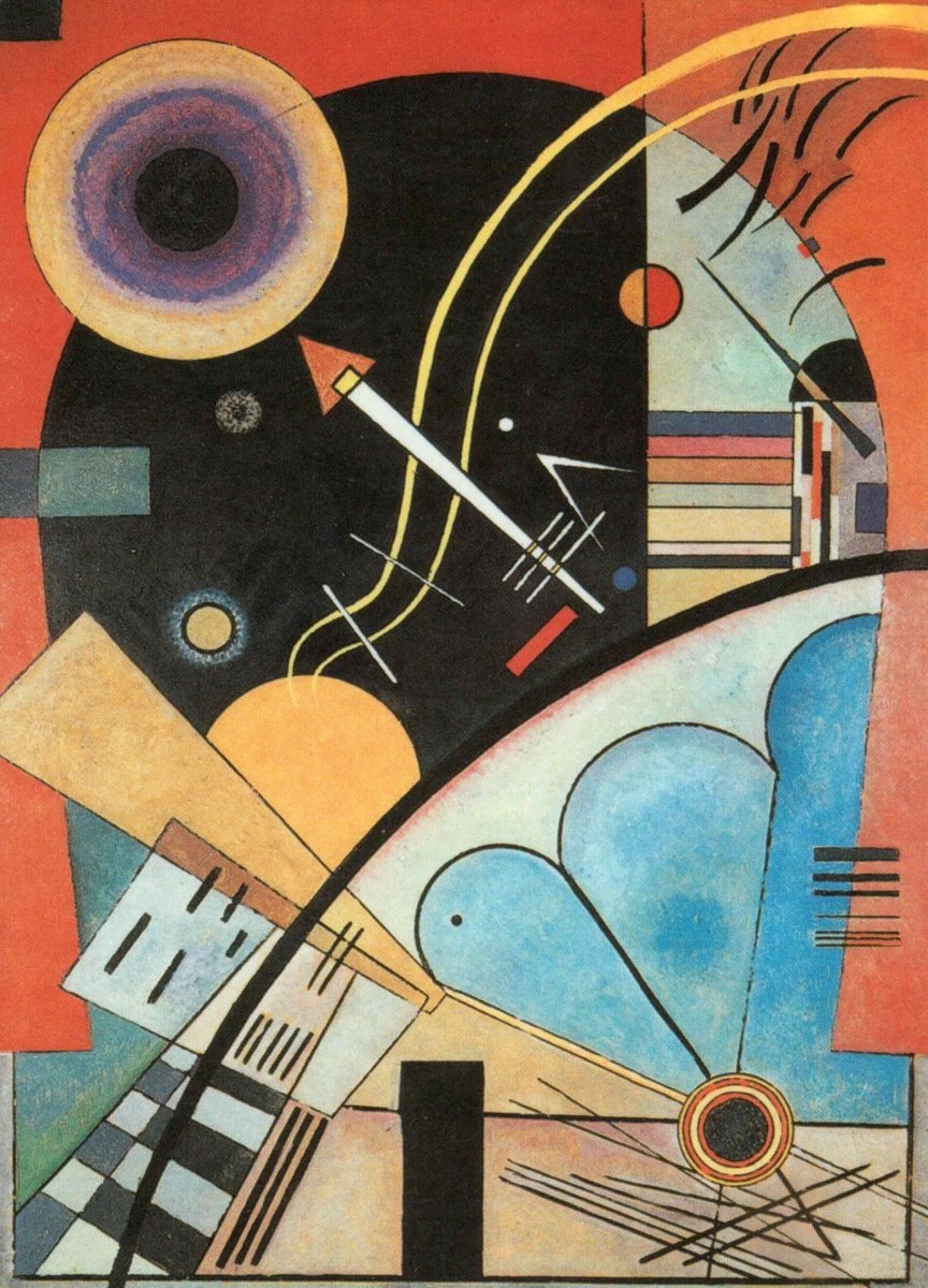 Kunstpostkarte Wassily Kandinsky - Tension Calme