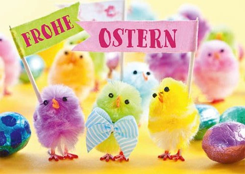 Osterkarte mit Küken & Bunten Eiern - Frühlingshafte Ostergrüße, Festliche Deko, Familienfreude & Traditionelles Geschenk