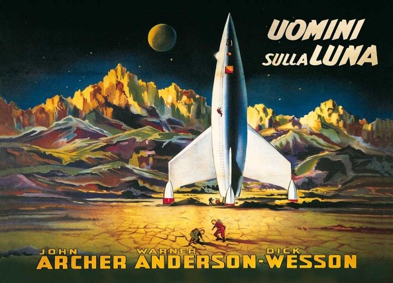 Postkarte Destination Moon