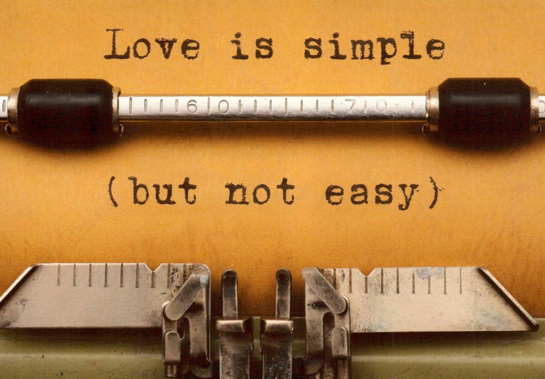 Postkarte Liebe Love is simple