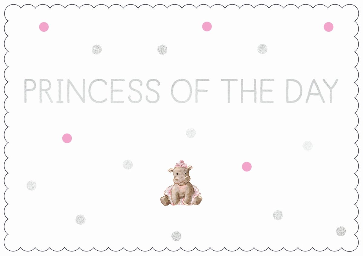 Postkarte Spruch Freundschaft Cityproducts Princess of the Day