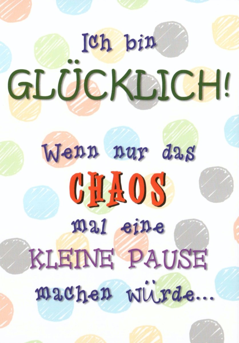 Postkarte Sprüche Ich bin Glücklich!