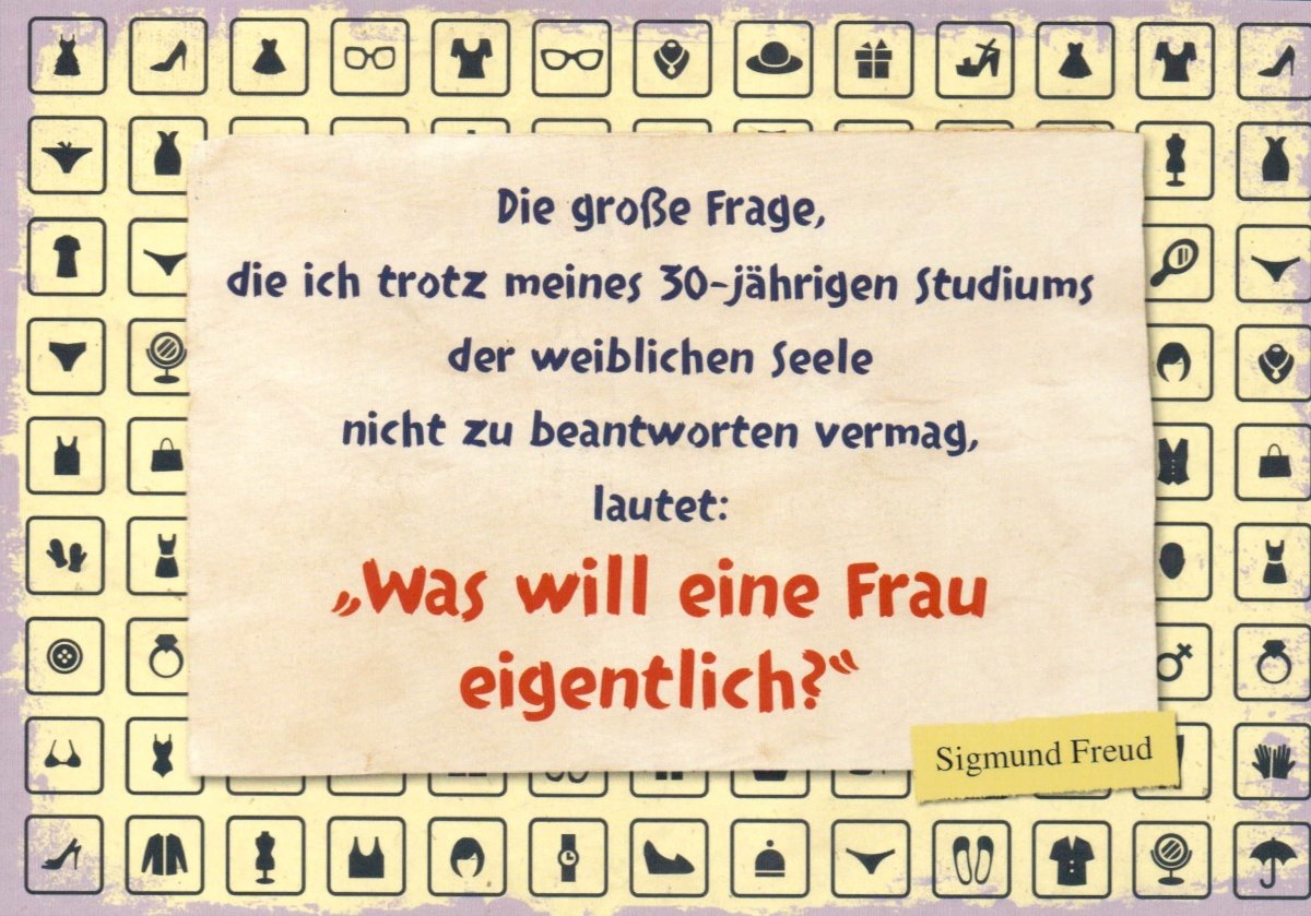 Postkarte Sprüche Sigmund Freud