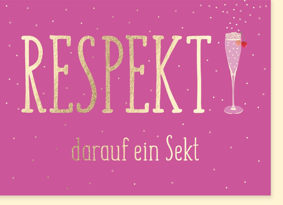 Prüfungserfolg Doppelkarte - Cheers auf Deinen Erfolg! Glückwunsch & Anstoßen, Celebration Sekt Motiv, Bestanden Gratulation