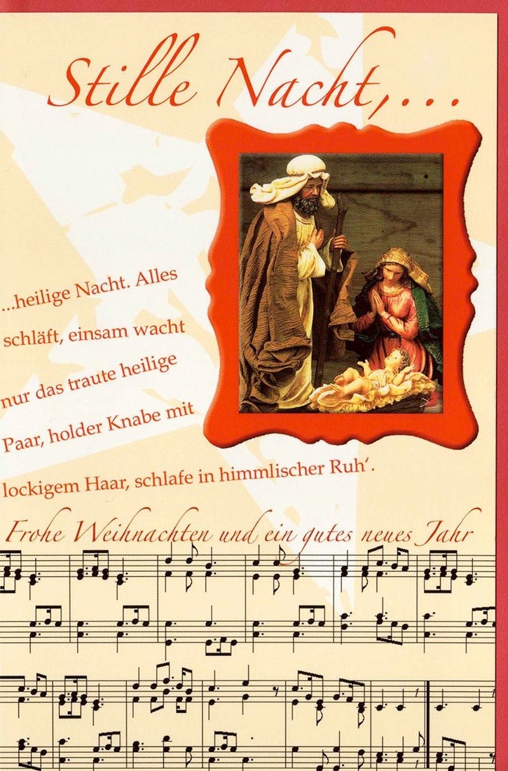 Stille Nacht, heilige Nacht Weihnachtskarte