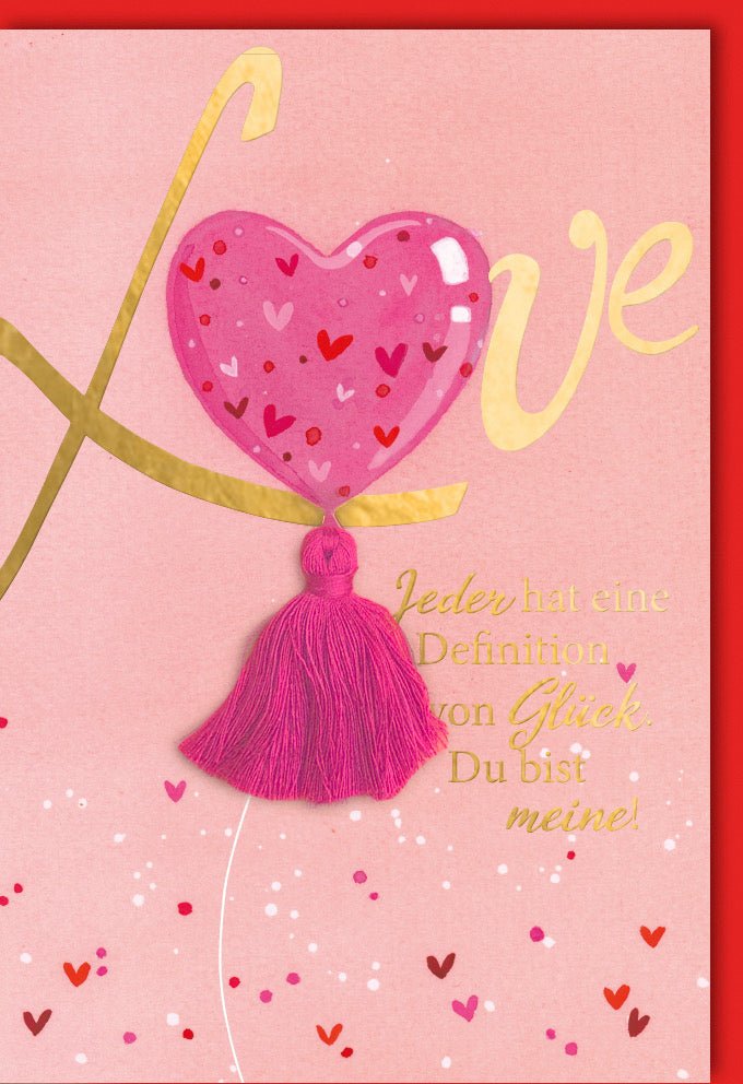 Valentinstags - Doppelkarte "Herz der Zuneigung" – Romantische Liebe & Glückwünsche, Partner Geschenk von Galerie Dominique