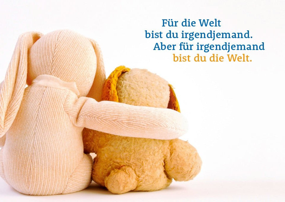 Valentinstags - Postkarte mit Teddybär & Herz – "Liebe im Kuschelmodus" – Niedliche Gefühlsbotschaft für Beziehung und Freundschaft