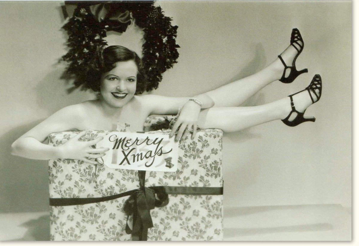 Weihnachtsgrußkarte "Merry Xmas" im Retro - Stil, Schwarz - Weiß Design für Frauen, Vintage Festliche Doppelkarte mit Umschlag, Frohe Weihnachten & Feiertags - Überraschung, Dezember Glückwünsche, Traditionelle Feier Karte, Stilvoll & Elegant
