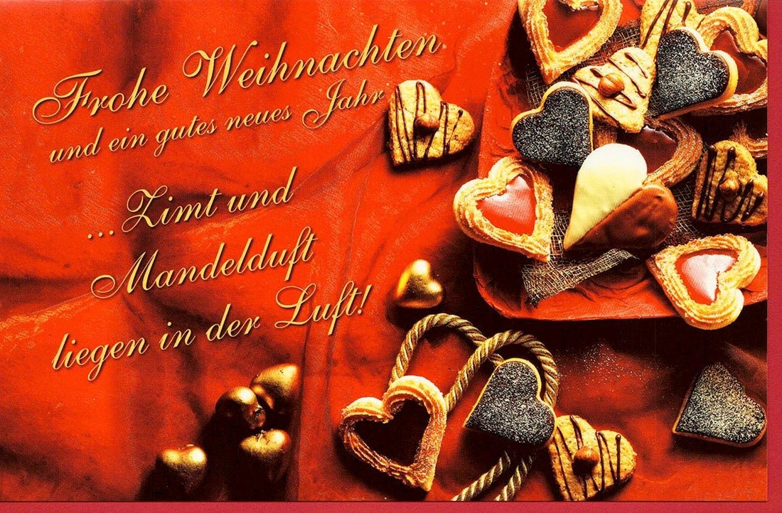 Weihnachtskarte Zimt und Mandelduft