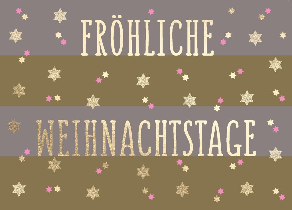 Weihnachtspostkarte Fröhliche Weihnachtstage